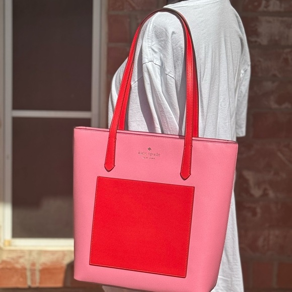 Kate spade New York daily color block blossom tote bag - Picture 7 of 8